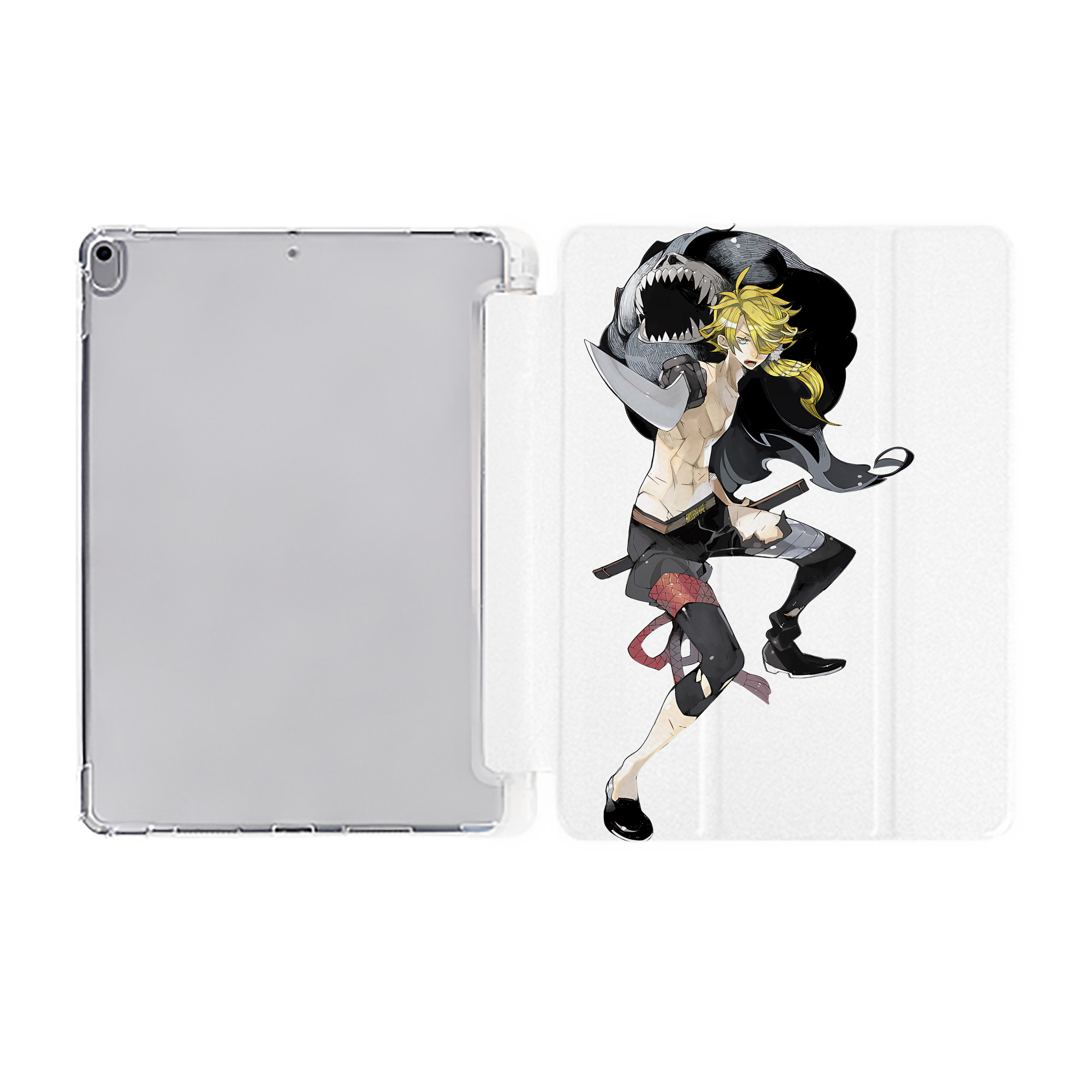 （画像用） 刀剣乱舞 Touken Ranbu IPad ケース ペン収納付き 三つ折りスタンド PUレザー×シリコン 対応機種9.5/10.5/10.9インチ